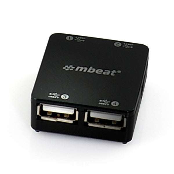 mbeat 4 Port USB 2.0 Hub - USB 2.0 Plug and Play/ High Speed Interface/ Ideal for Notbook/PC/MAC users USB 2.0 Speed up to 480Mbps Weight: 22g mbeat 4 Port USB 2.0 Hub - USB 2.0 Plug and Play/ High Speed Interface/ Ideal for Notbook/PC/MAC users USB 2.0 Speed up to 480Mbps Weight: 22g
